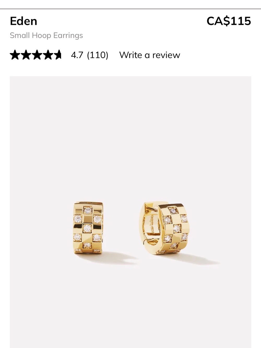 Ana Luisa Eden Small Hoop Earrings - Picture 3 of 6